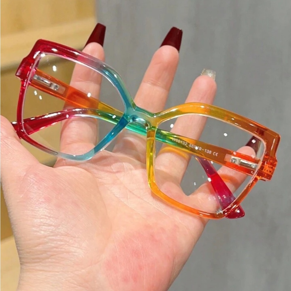 1pc Women's Trendy Blue Light Blocking Glasses Frame, Suitable For Everyday Wear